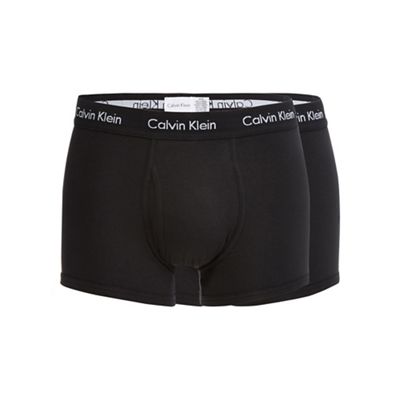 Calvin Klein Pack of two black stretch trunks